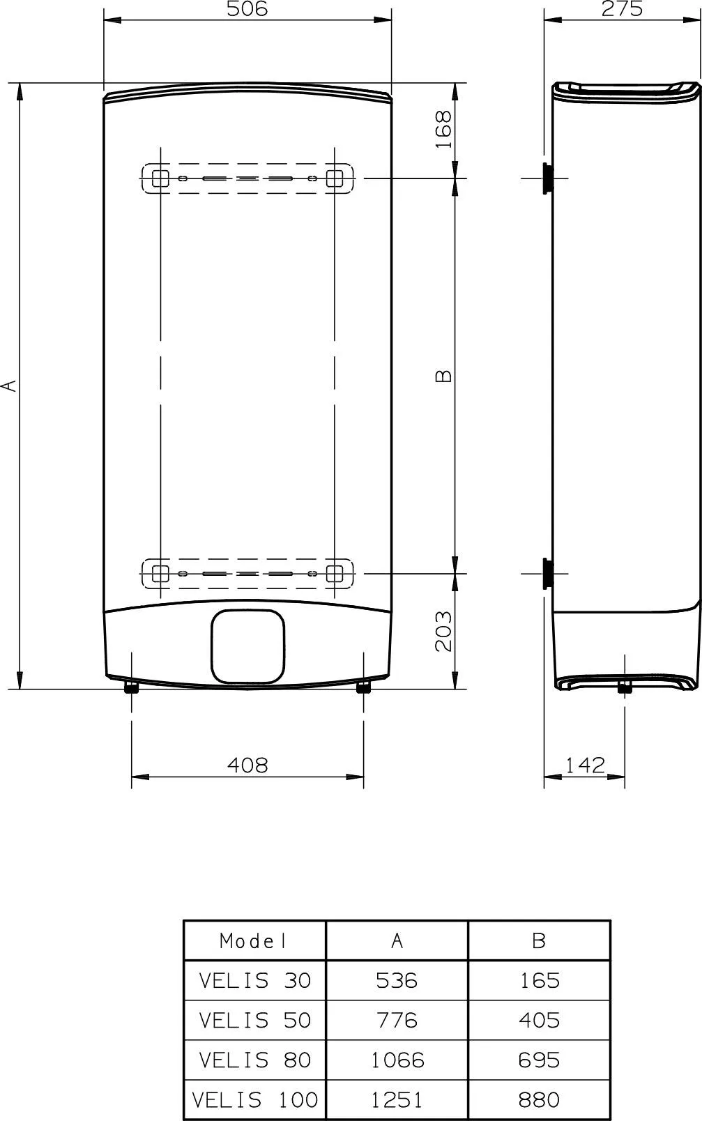 Podgrzewacz Wody Pojemnościowy Ariston Velis Evo 50 EU 1,5 KW ...